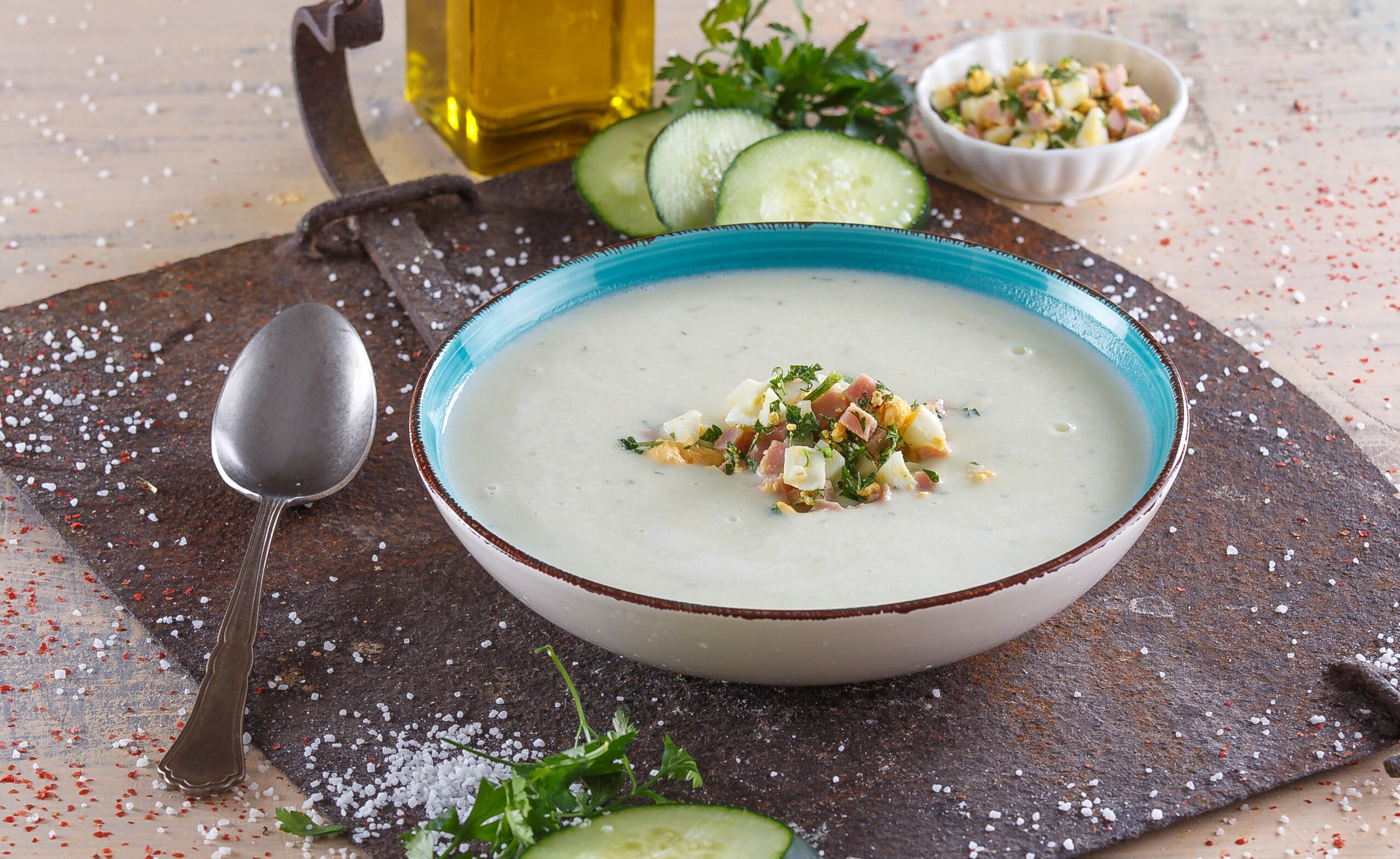 Sopa fria de pepino Teleculinária