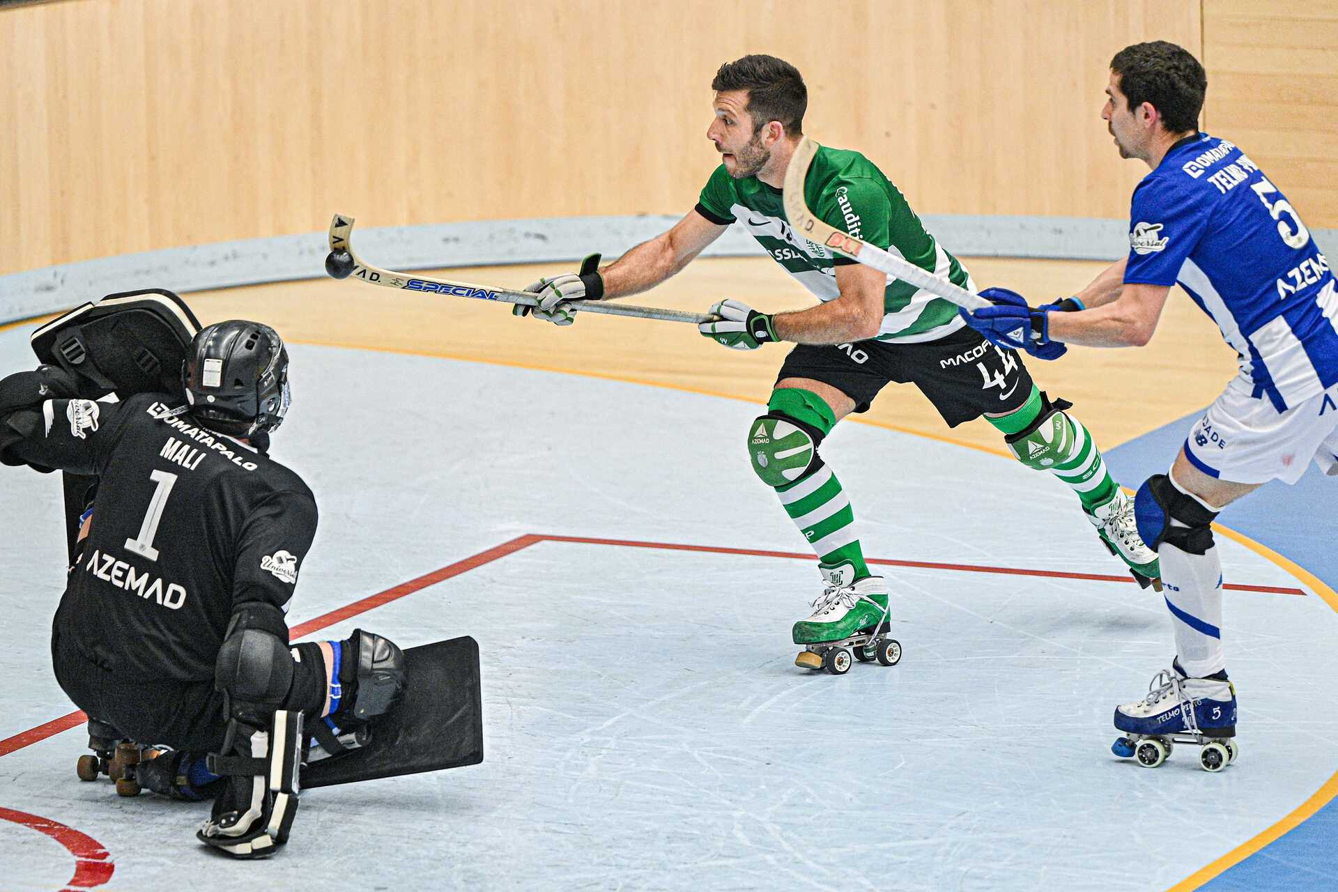 H Quei Em Patins Sporting Vence Fc Porto E Iguala Meia Final Do Play Off