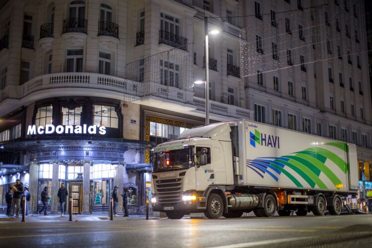 HAVI MCDONALDS SCANIA en Gran Vía Madrid 1 - baja