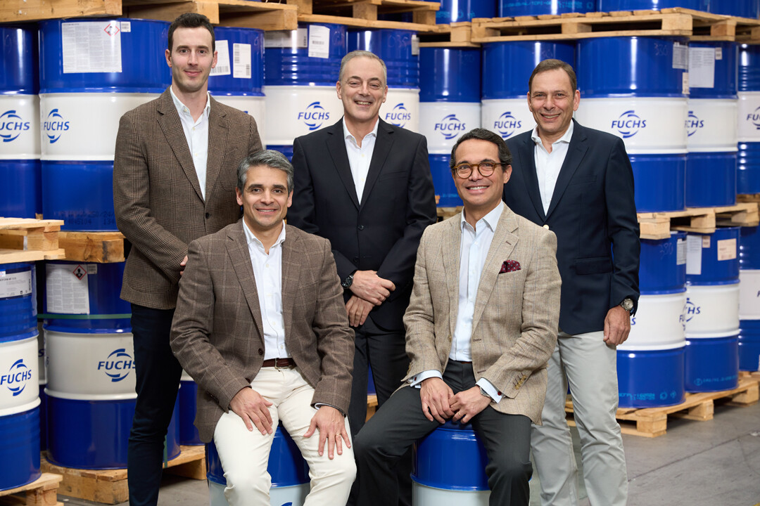 A nova equipa FUCHS - da esq para a dir - Daniel Angelino - Miguel Pinto Ribeiro - Carlos Braga - André Castro Pinheiro - Antero Cunha