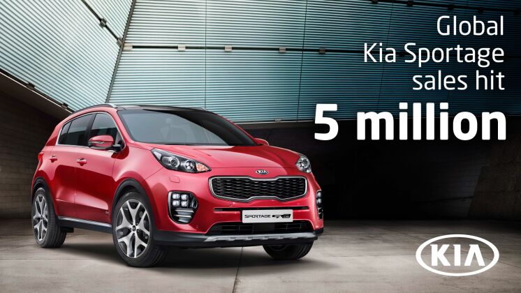 Vendas mundiais do Kia Sportage atingem cinco milhões de unidades