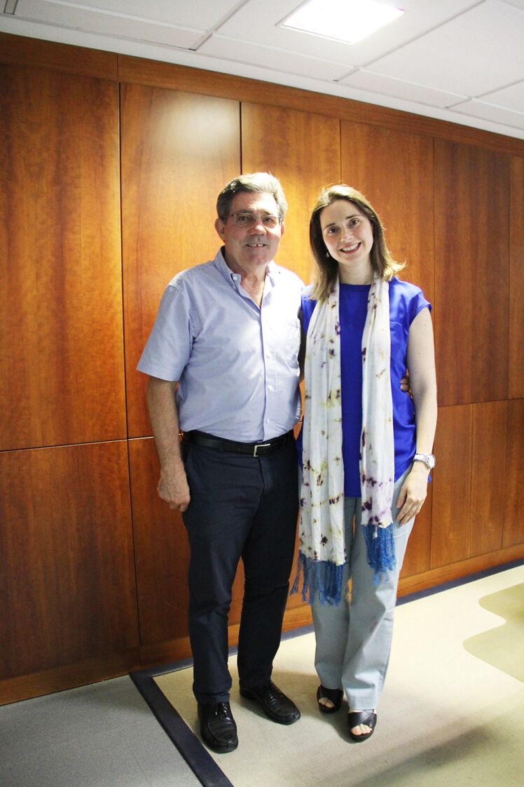 José e a filha Ana Luísa Costa