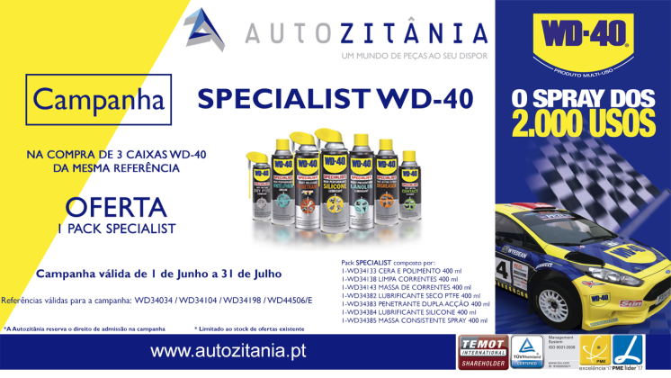 Campanha WD 40 Specialist