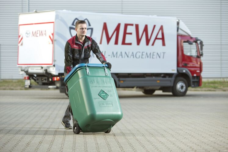 Recolher, lavar, fornecer – fácil e genial é o sistema de panos de limpeza da MEWA (Foto MEWA)