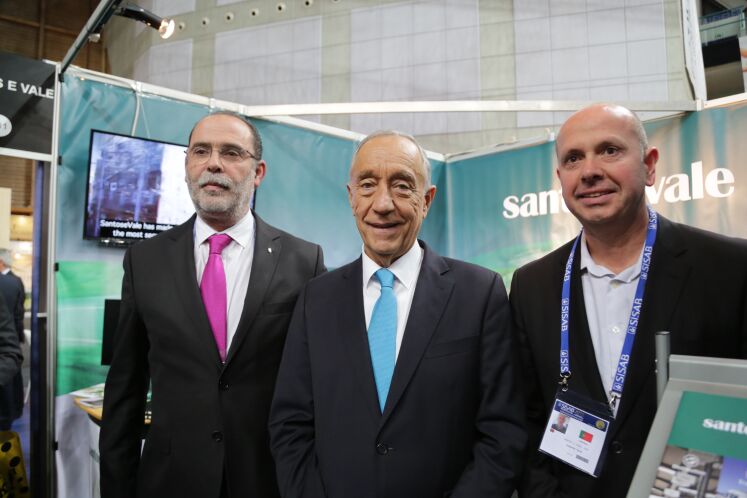 O Presidente da República, Marcelo Rebelo de Sousa, visitou a SantoseVale na SISAB 2018.