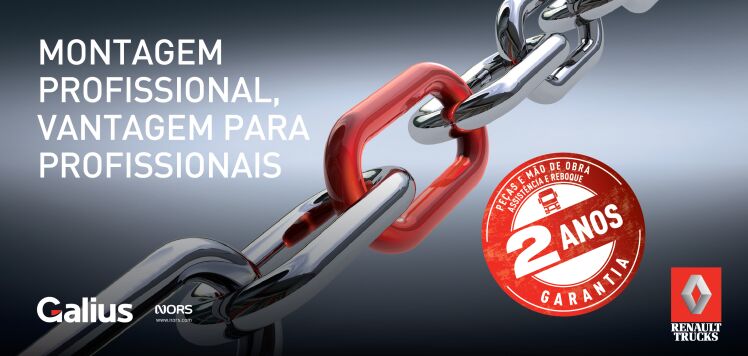 Galius aumenta garantia em peças Renault Trucks