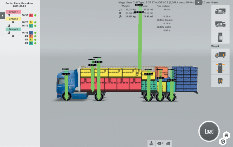 EasyCargo - Peso por eixo