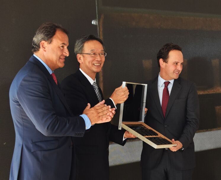 Cerimónia de entrega das chavas das dez Fuso eCanter