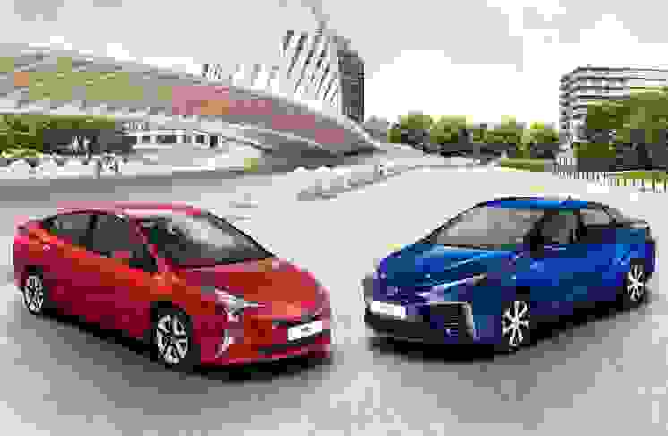 Toyota Hybrid electric prius Toyota Fuel Cell mirai