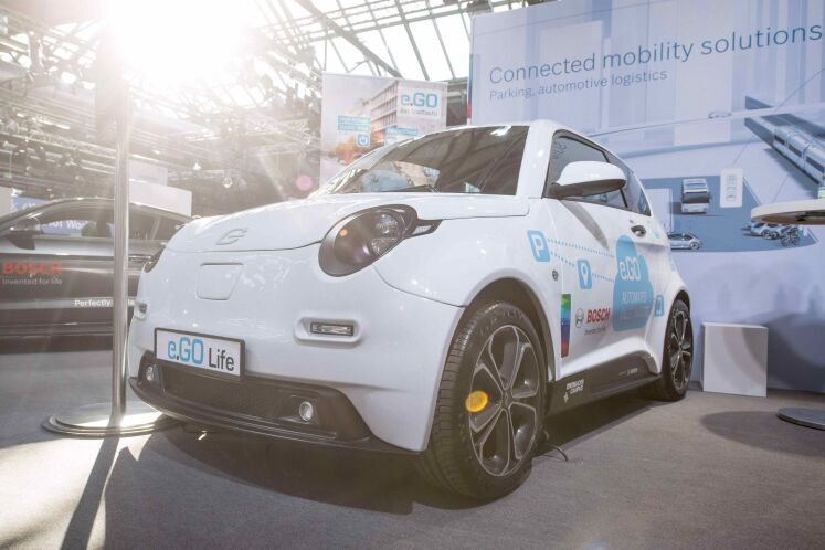 Bosch x e.GO veículo eléctrico estacionamento autónomo