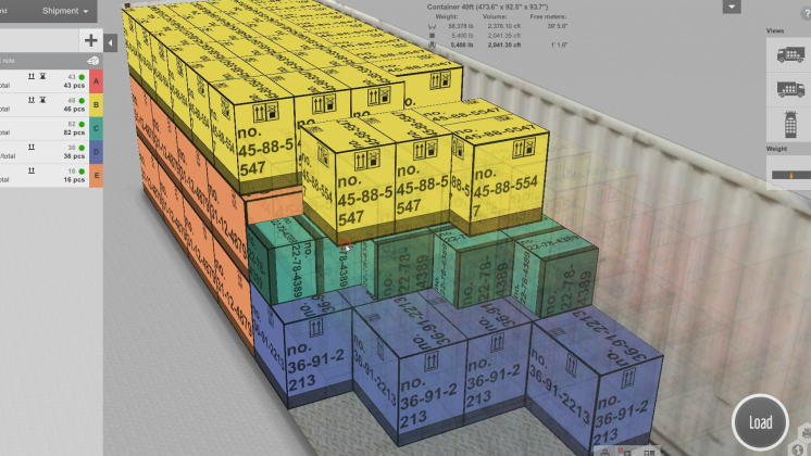EasyCargo - Visualização 3D da carga