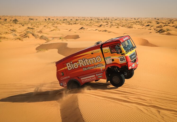 Elisabete Jacinto venceu a prova ao volante do MAN TGS 18.480 4×4, com cerca de 830cv Elisabete Jacinto venceu a prova ao volante do MAN TGS 18.480 4×4, com cerca de 830cv