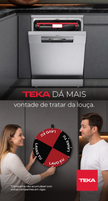 TEKA DÁ MAIS - CASHBACK  MÁQUINA DE LAVAR LOUÇA