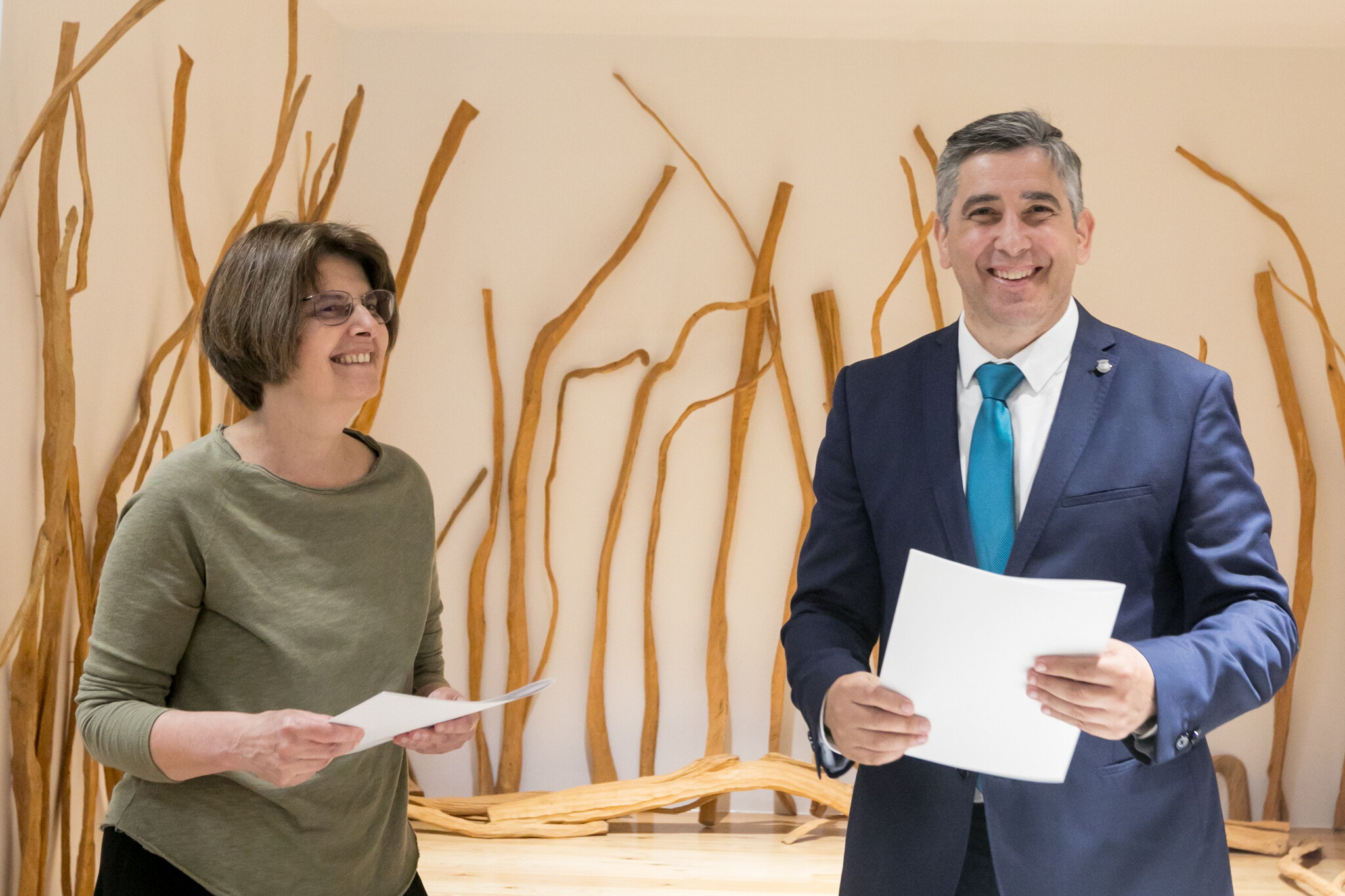 Alberto Costa e Lúcia Matos assinaram protocolo de colaboração entre instituições