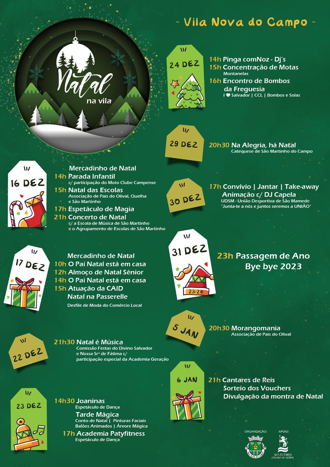 Cartaz Natal na Vila 2023