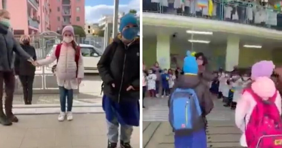 criancas-ucranianas-sao-recebidas-com-aplausos-numa-escola-em-italia