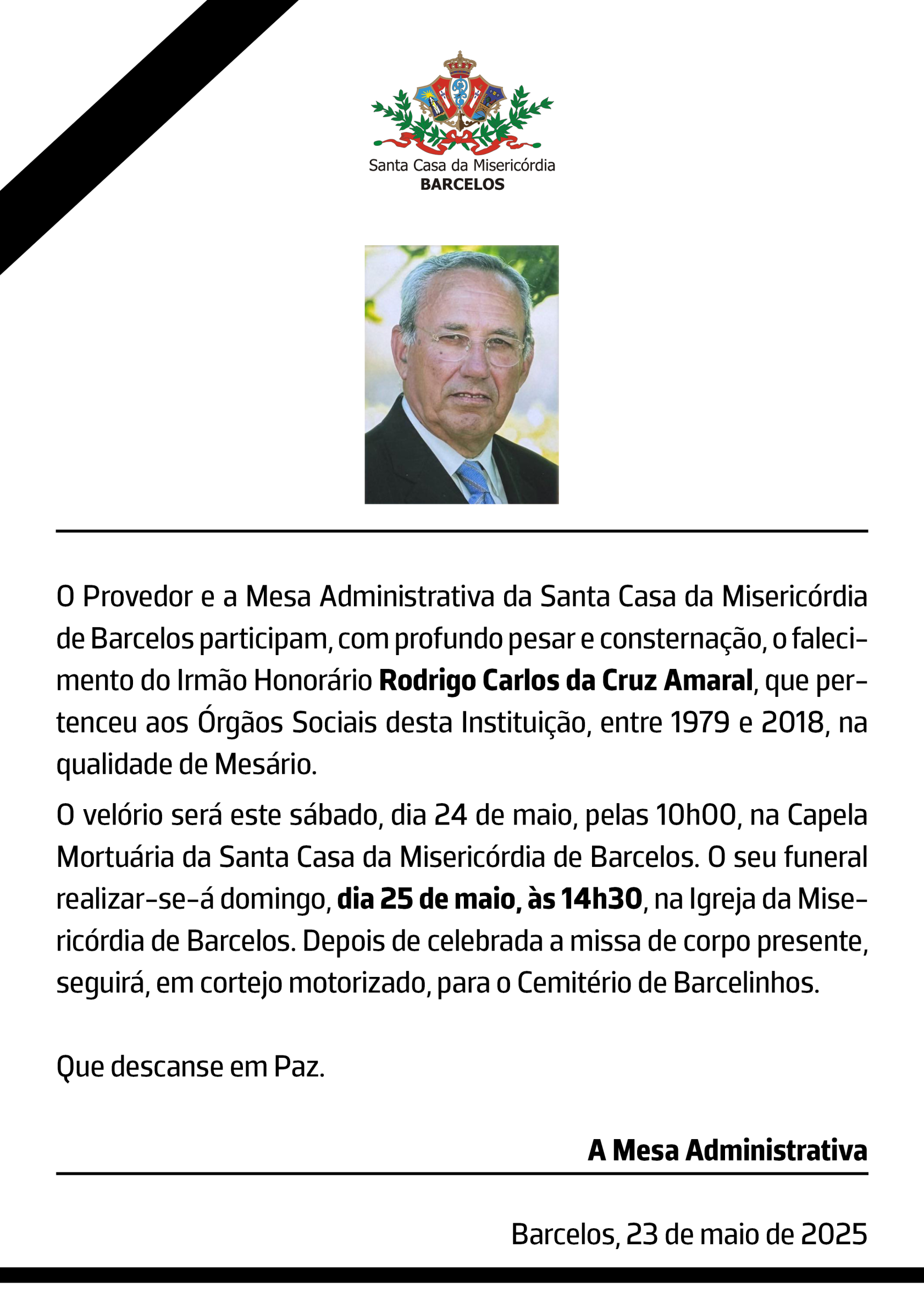 Aviso de Falecimento_ Rodrigo Amaral