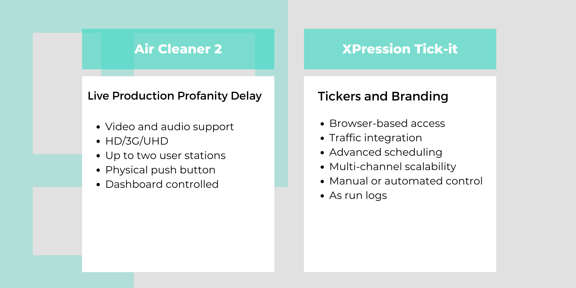 Air Cleaner 2 & XPression Tick-it