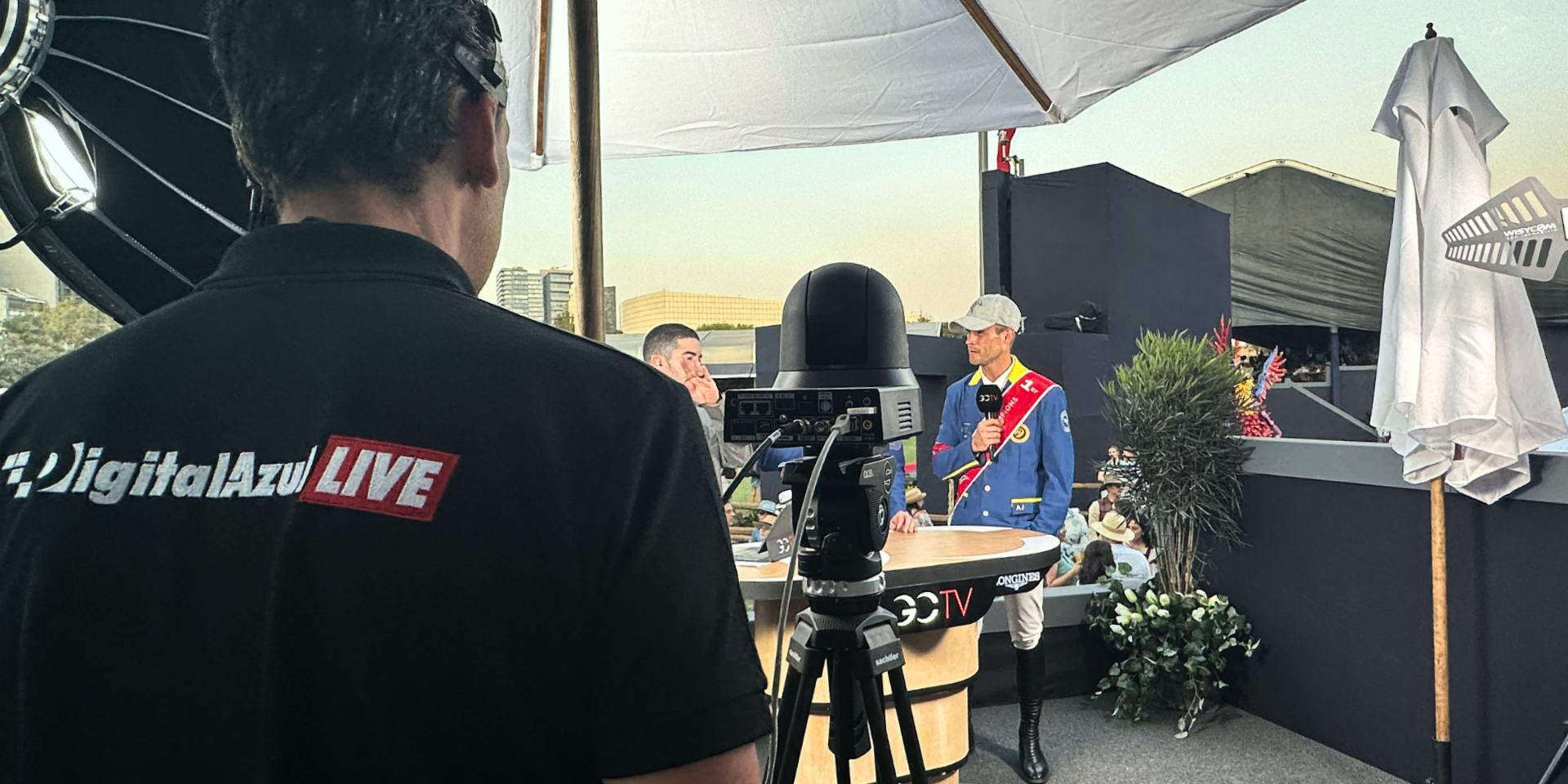 Produ&ccedil;&atilde;o Remota Digital Azul Longines Global Champions Tour