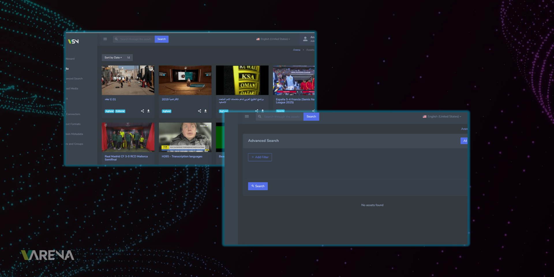 VSN Arena Digital Asset Management