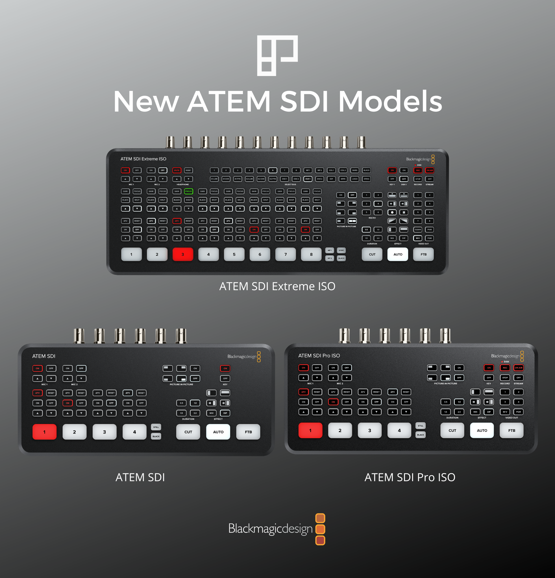 New ATEM SDI Models