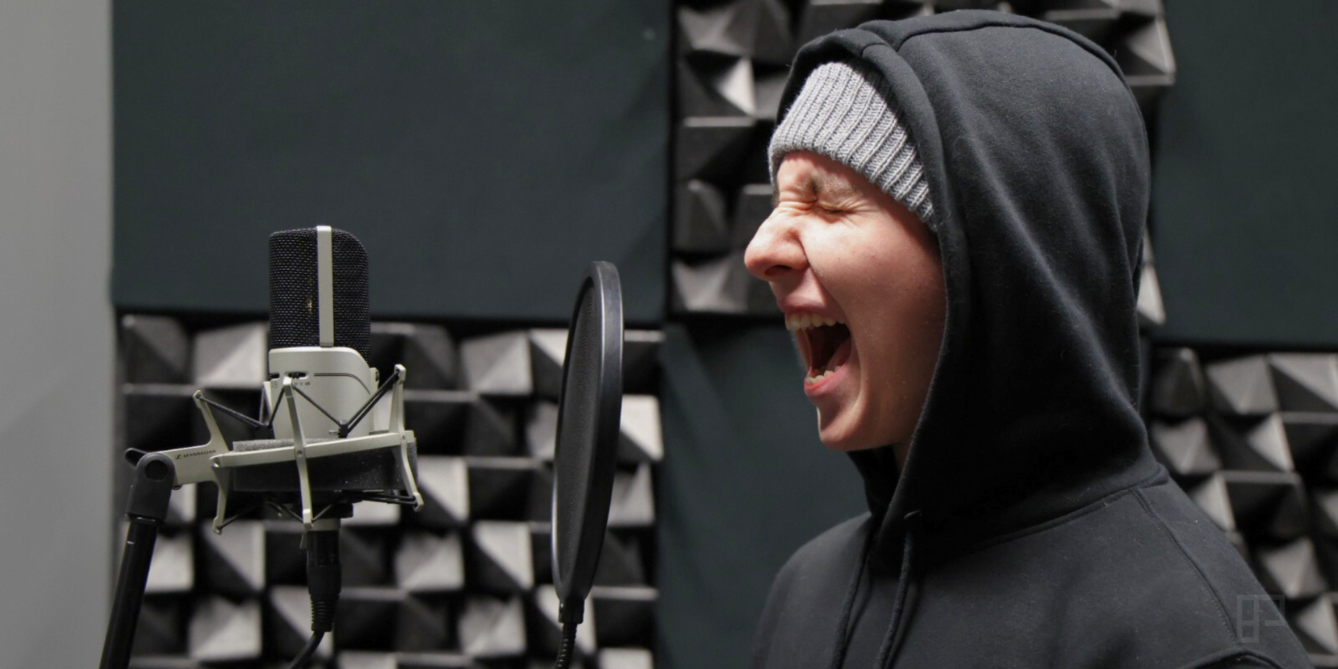 Students Using the Audio Studio