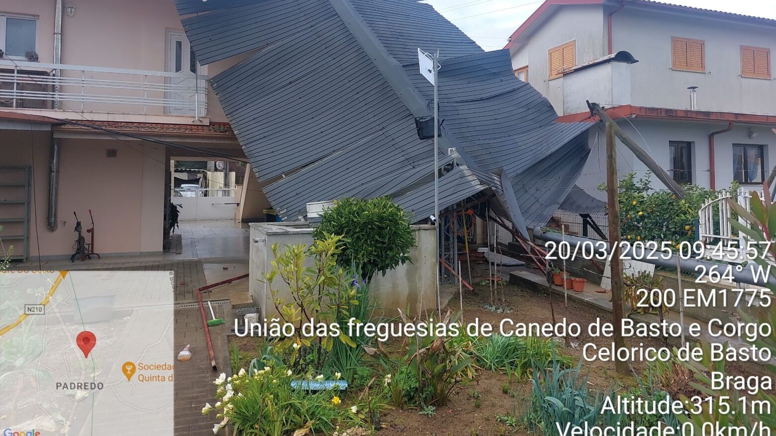 Tempestade Martinho provocou estragos em Celorico de Basto  