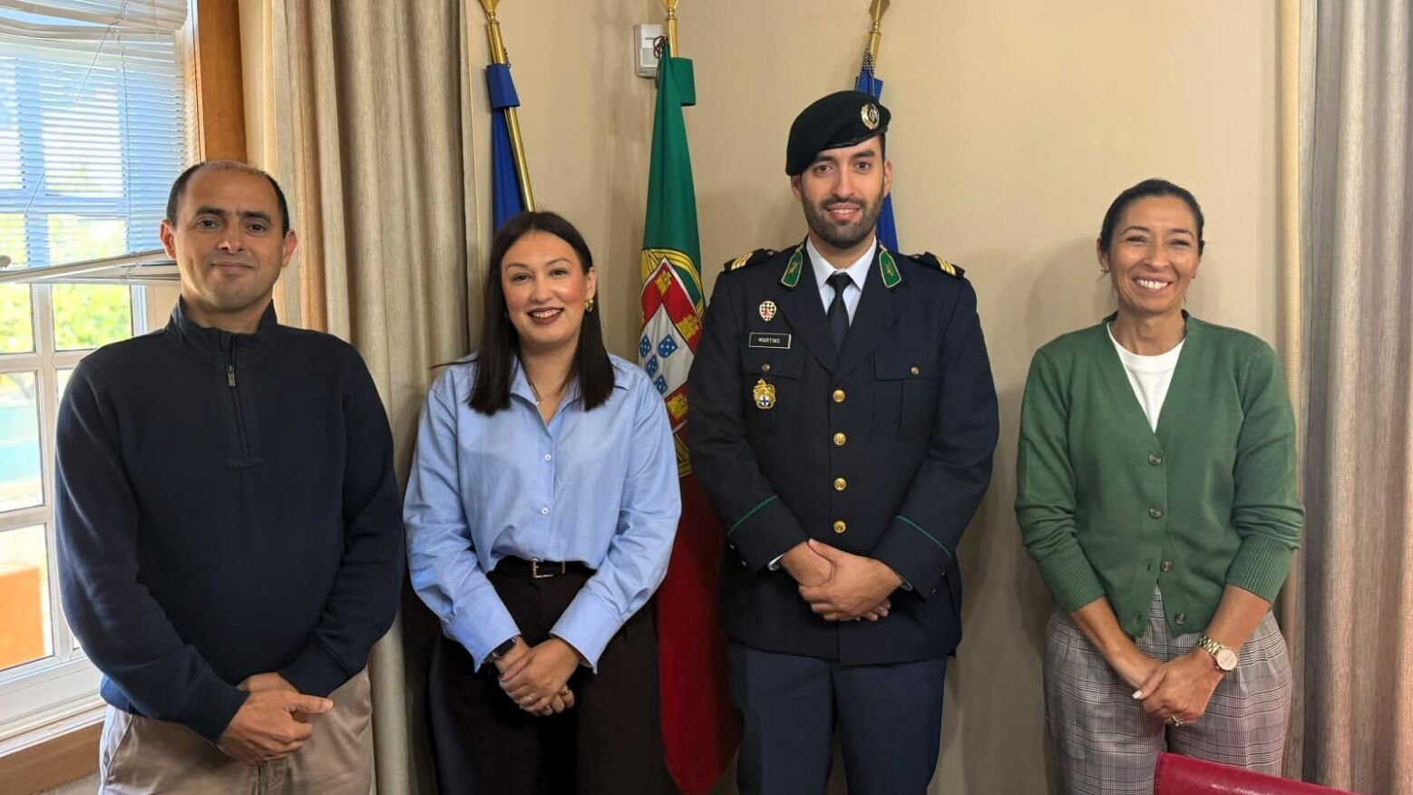 Bai&atilde;o: Novo comandante da GNR Ant&oacute;nio Martins apresenta cumprimentos ao executivo municipal