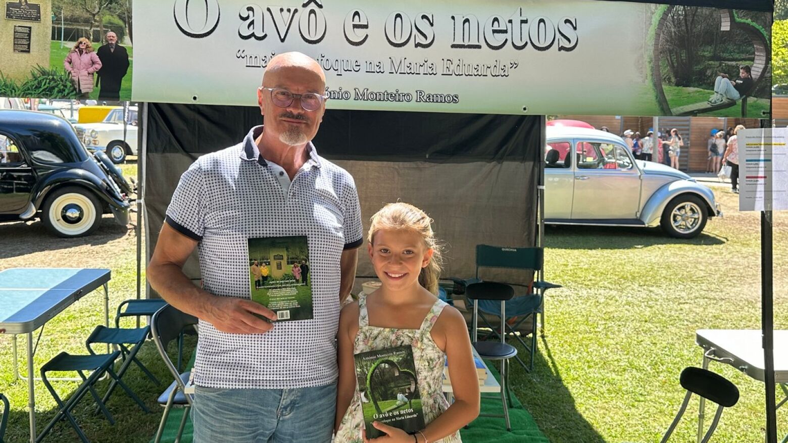 Avô e neta lançam livro em Penafiel com homenagem ao Dia dos Avós