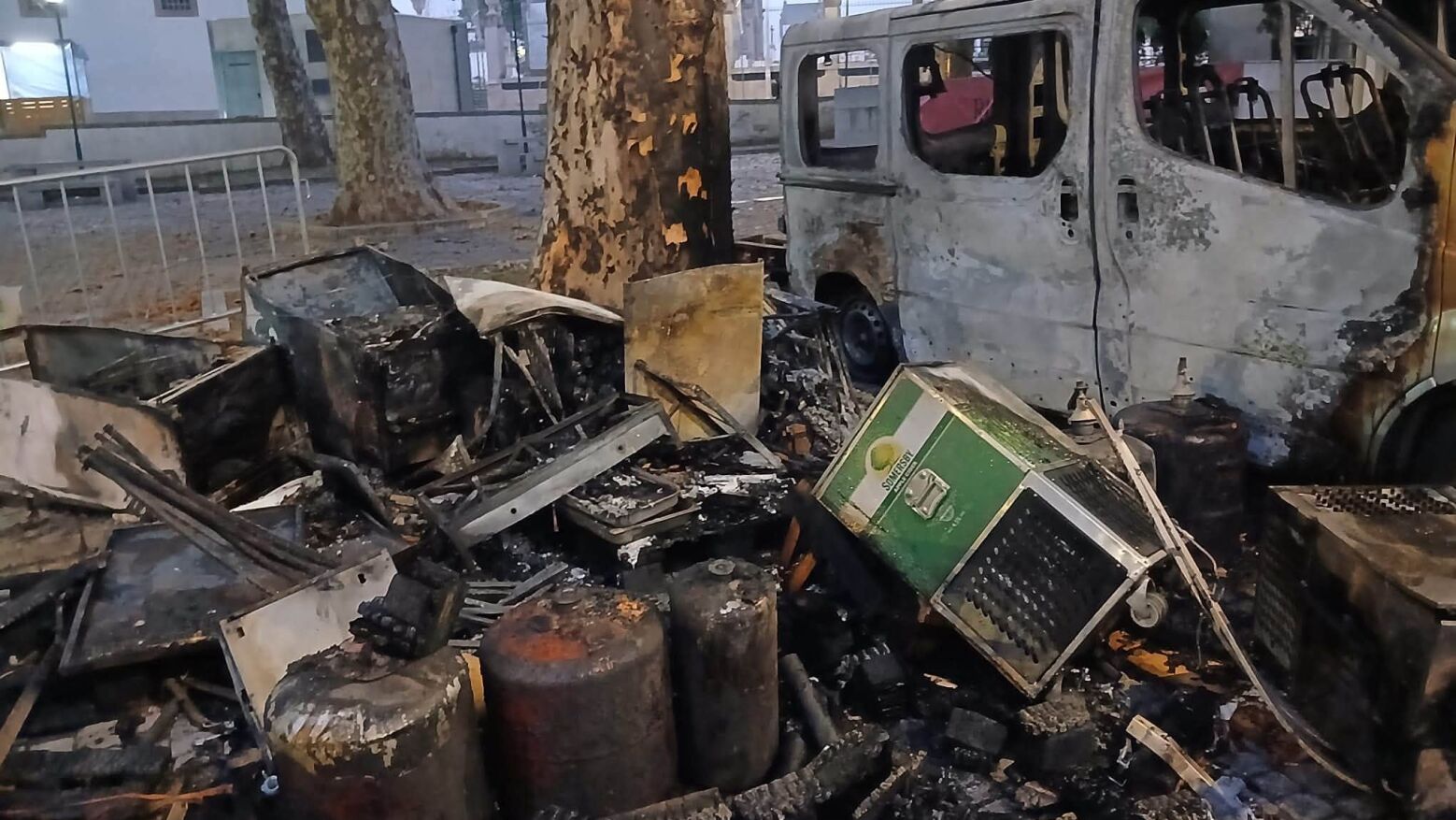 Gondomar: Inc&ecirc;ndio destr&oacute;i tenda e viatura do Juventus da Triana FC nas festas locais