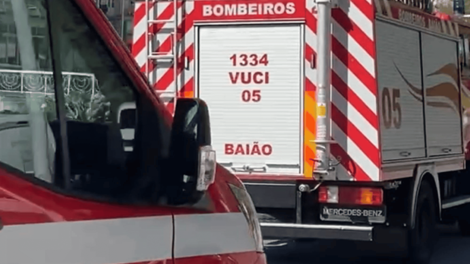 Bombeiros de Baião acionados para incêndio urbano em Eiriz