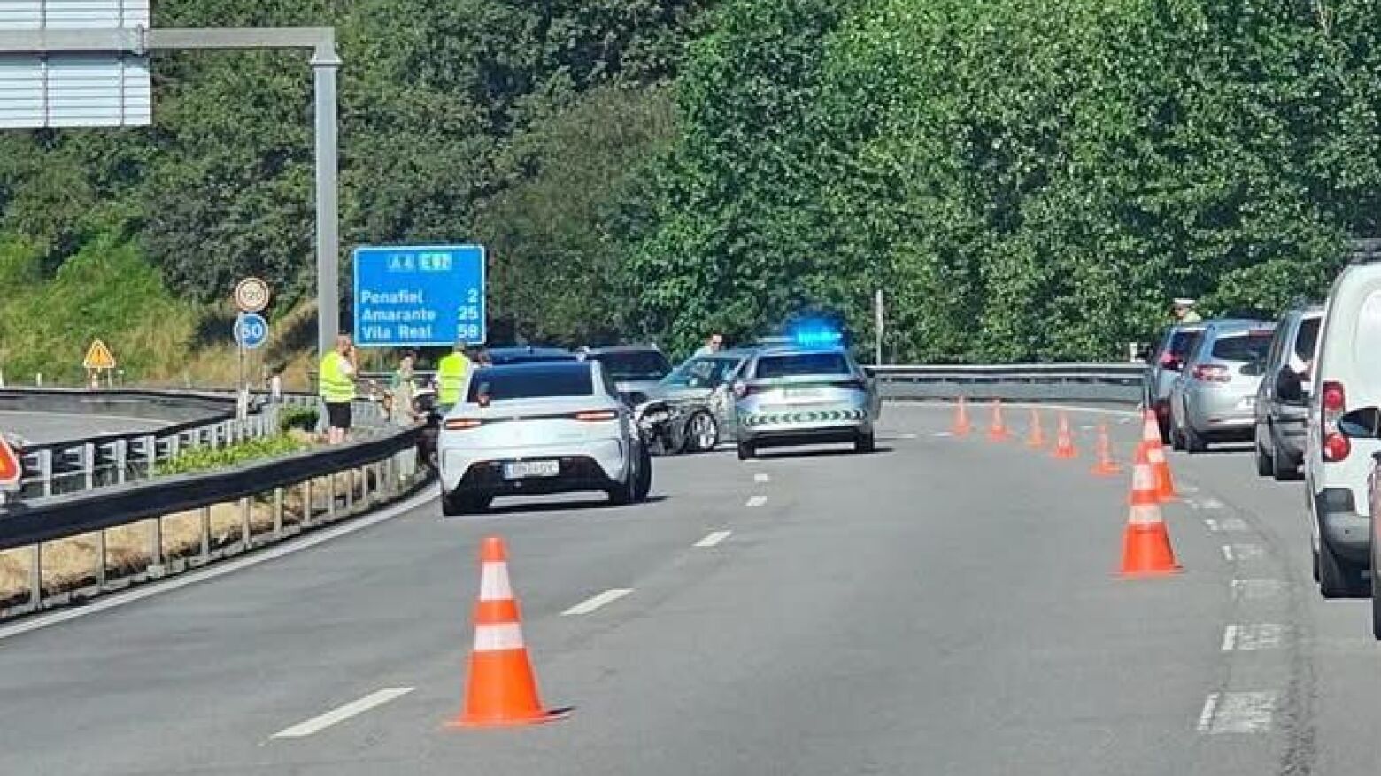 Acidente na A4 Sentido Porto-Amarante está a condicionar o trânsito