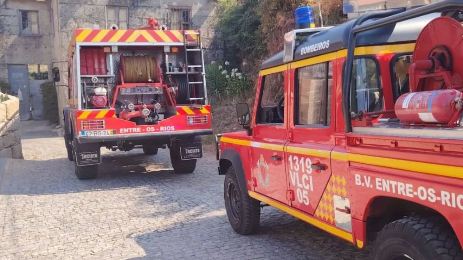 Penafiel: Incêndio em anexo de habitação provoca danos nos fios elétricos