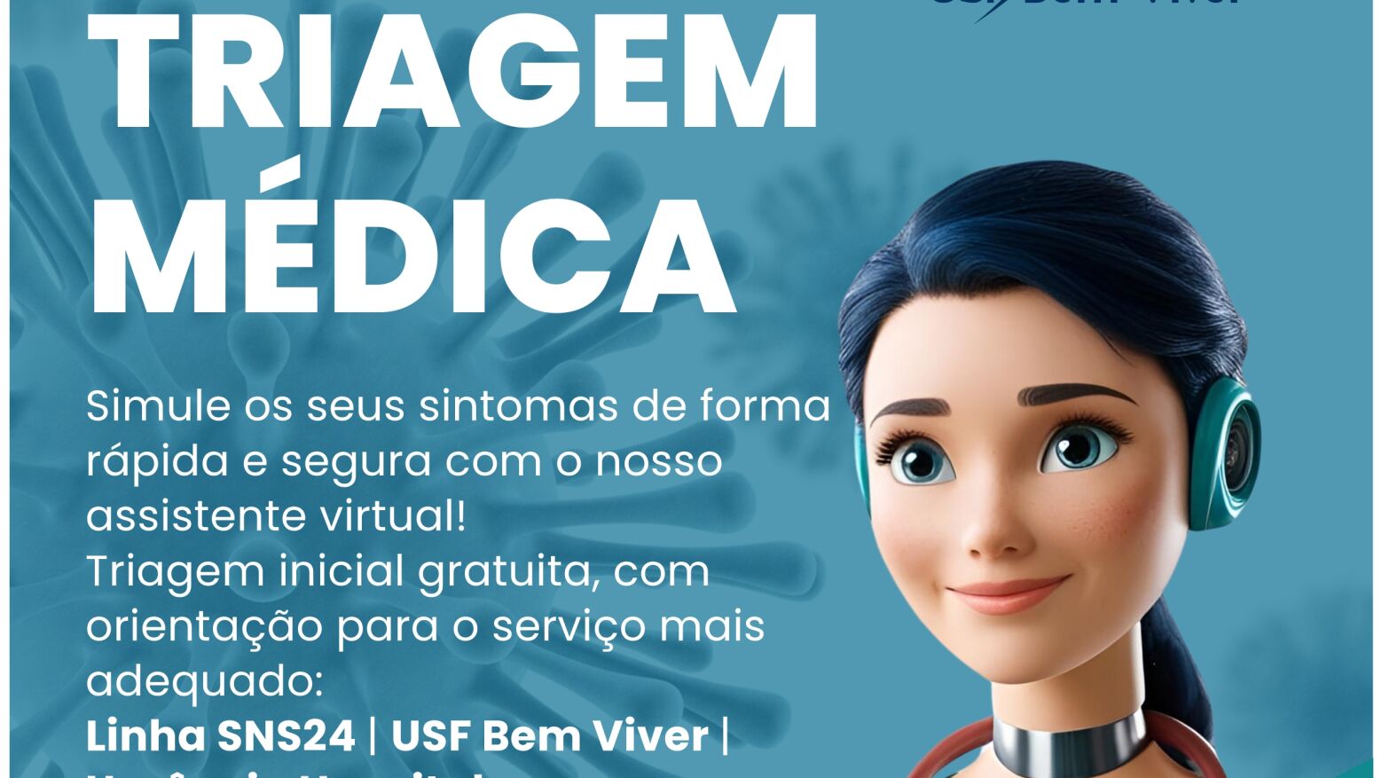 USF Bem Viver lança Assistente Virtual de Triagem Médica acessível 24 horas por dia