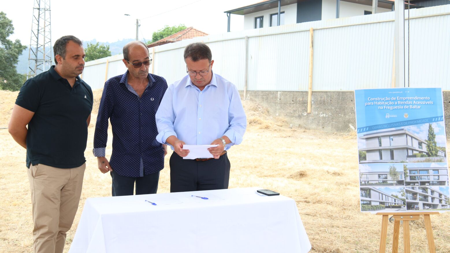 Município de Paredes avança com construção de 24 habitações a custos acessíveis em Baltar