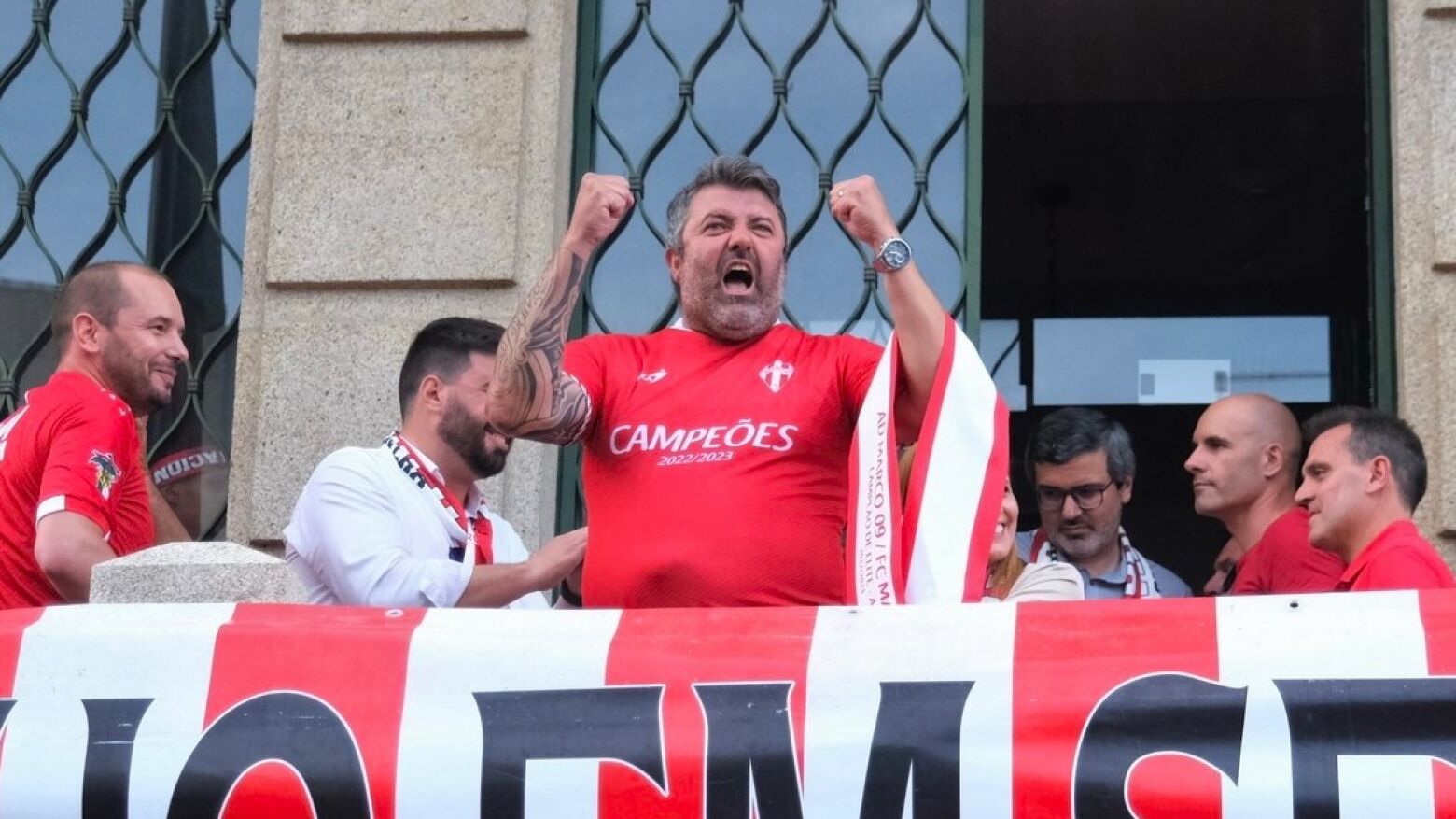 Presidente do Marco 09 celebra subida à Liga 3: “Estou feliz, feliz, feliz...”