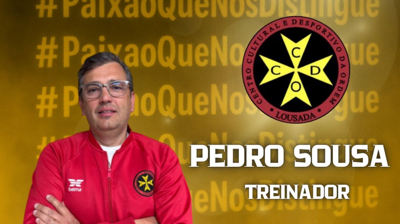 Pedro Sousa assume comando técnico do CCD Ordem