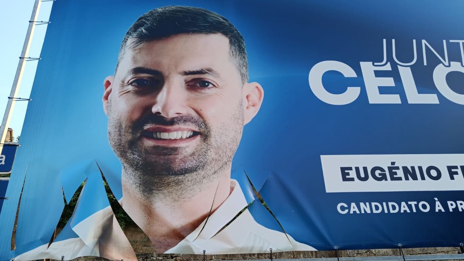 Celorico de Basto: Outdoor da candidatura “Juntos Por Celorico” vandalizado em Veade