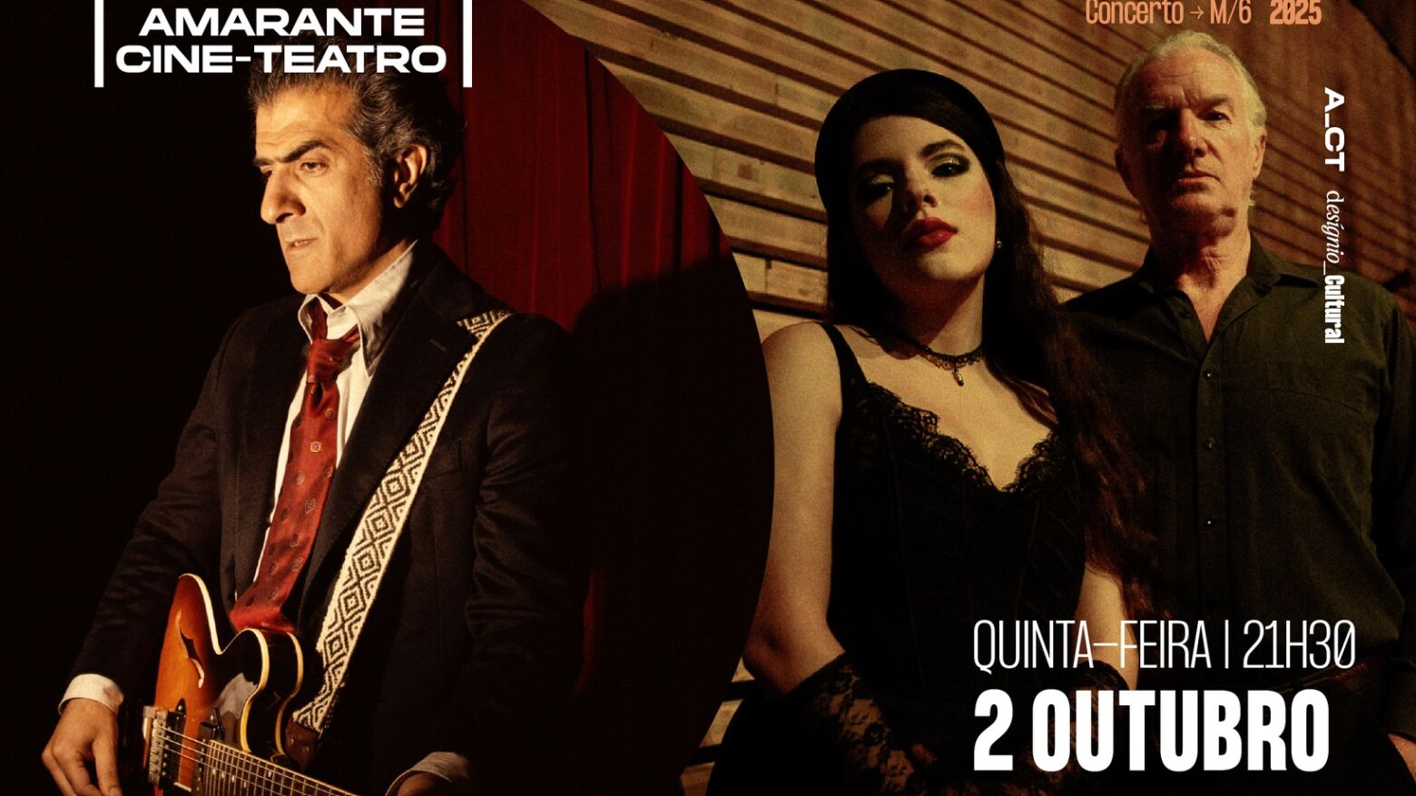 Mazgani, Mick Harvey & Amanda Acevedo em concerto exclusivo no Cine-Teatro de Amarante