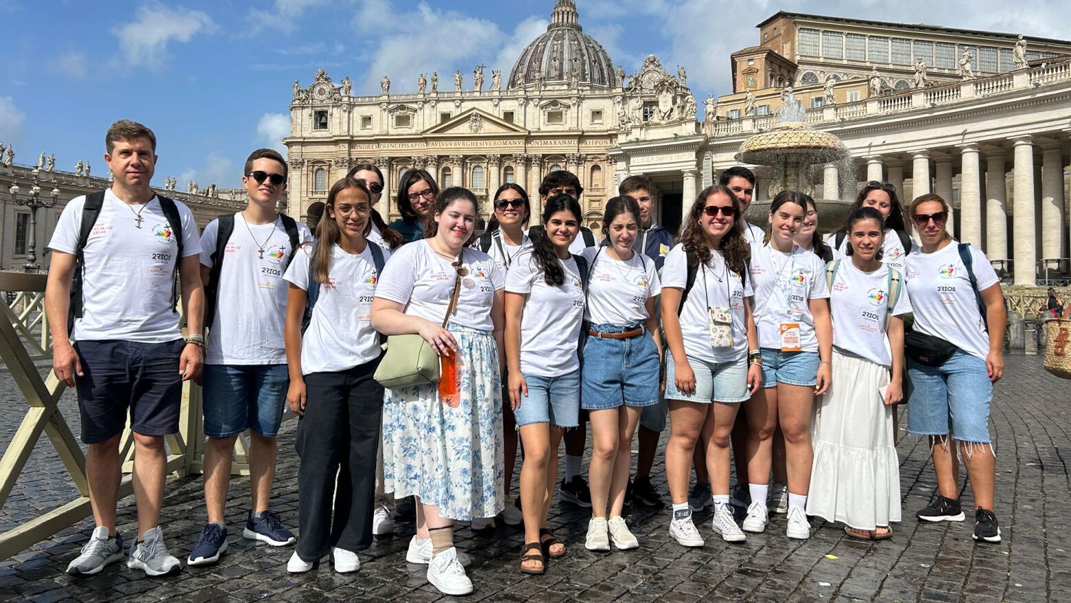 Peregrinos de Esperança: A história de três amigos que viveram o Jubileu dos Jovens em Roma