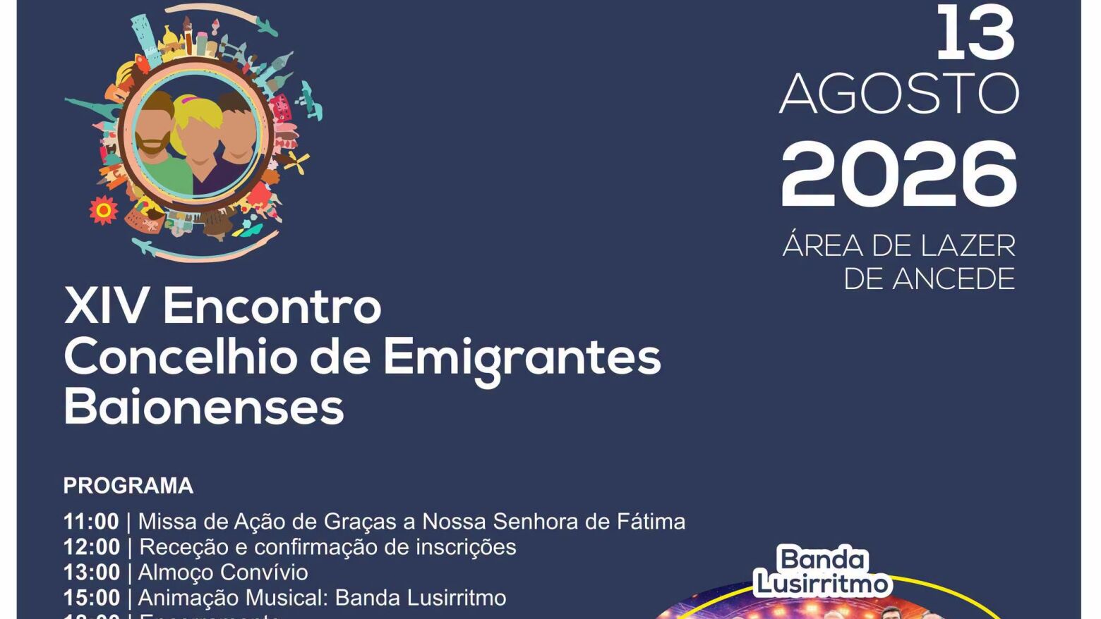 Bai&atilde;o promove XIV Encontro Concelhio de Emigrantes na &Aacute;rea de Lazer de Ancede