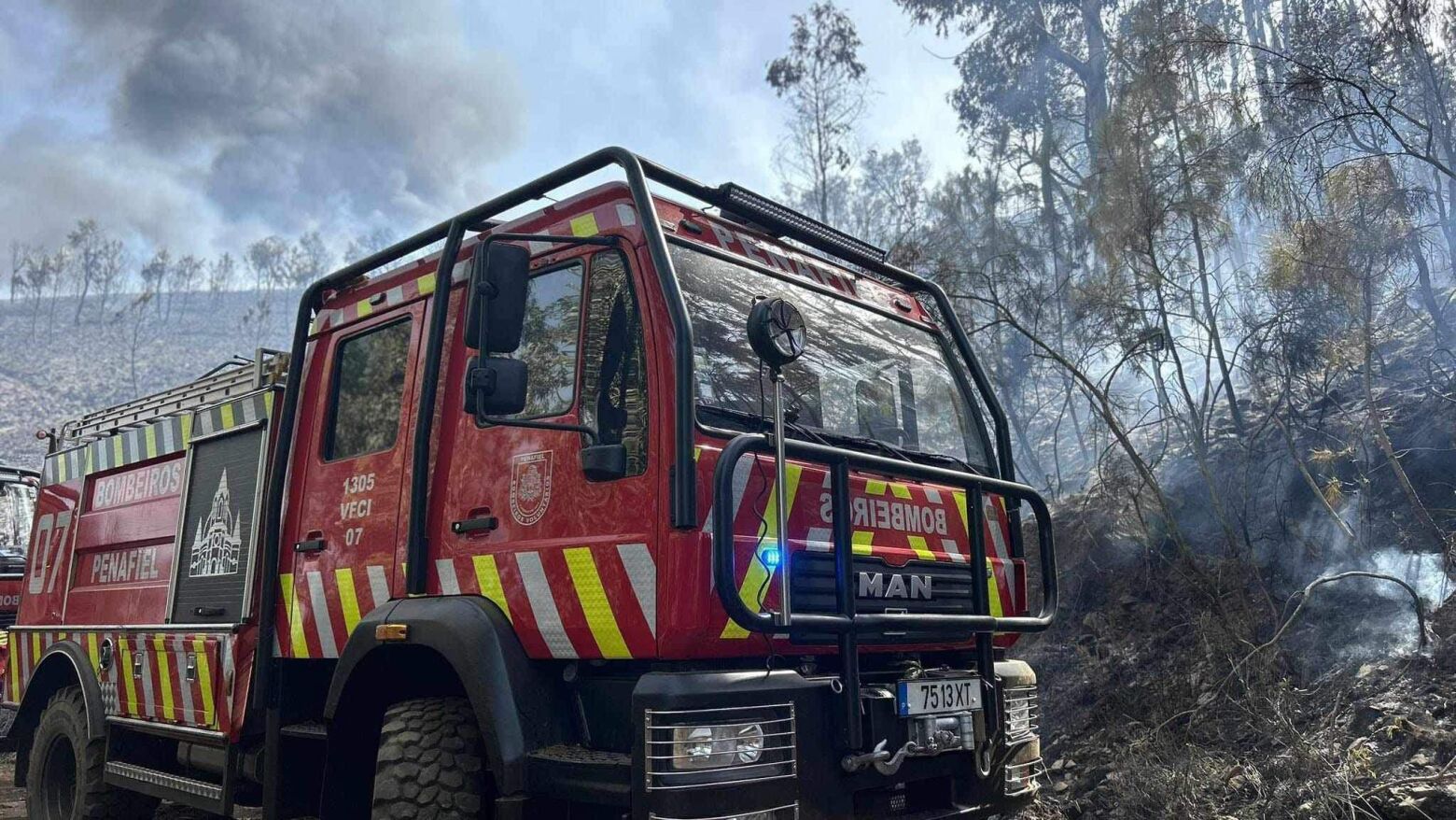 Fogo em Penafiel que alastrou a Gondomar entrou em resolução