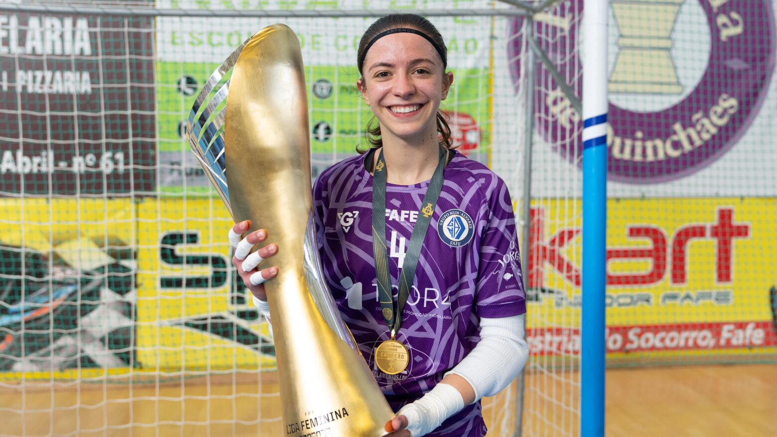 Sofia Reis Barbosa conquista título nacional de futsal com o Nun’Álvares: “É um sonho tornado realidade”