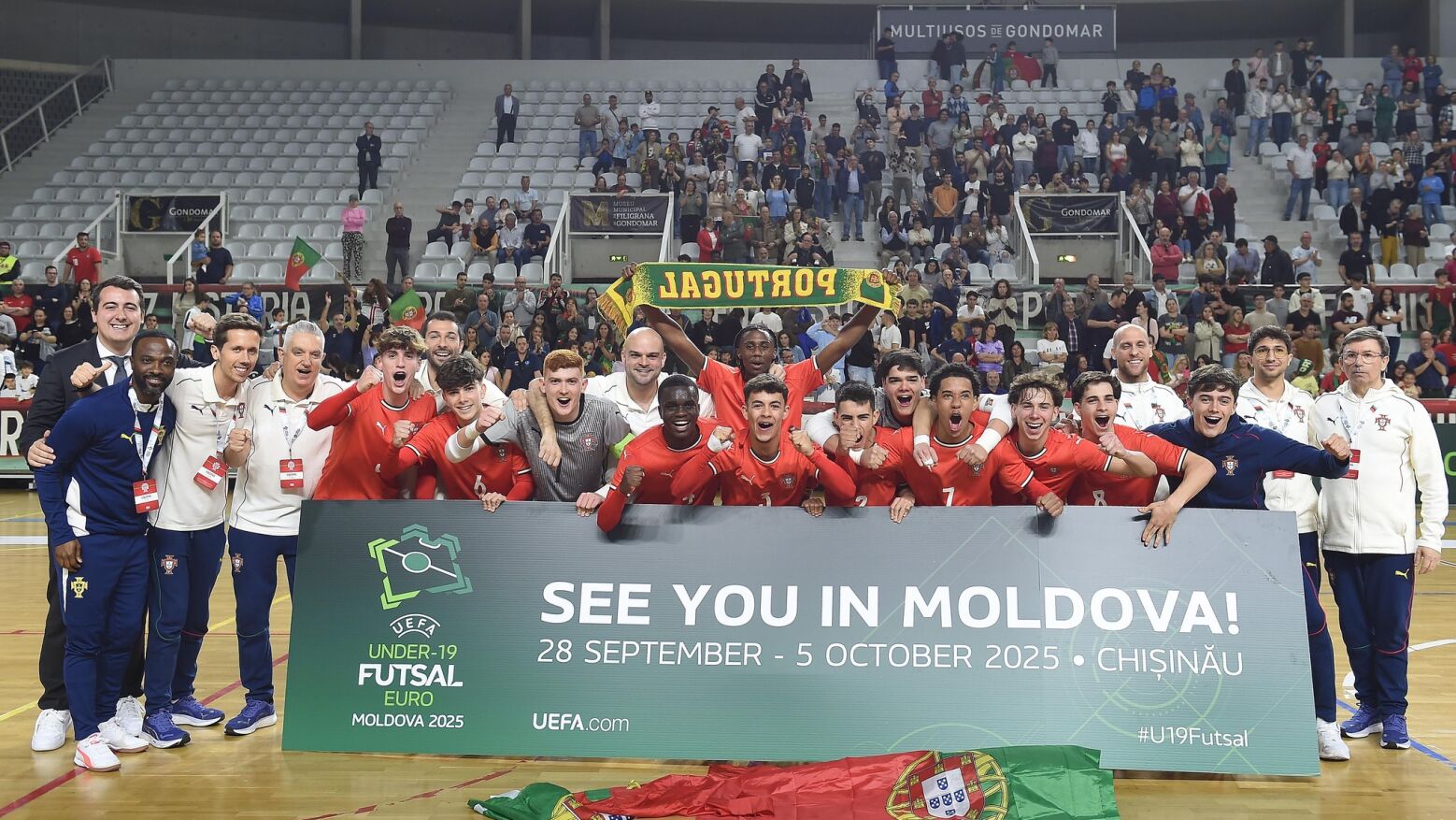 Portugal garante vaga no Europeu de Futsal Sub-19 após empate com a França