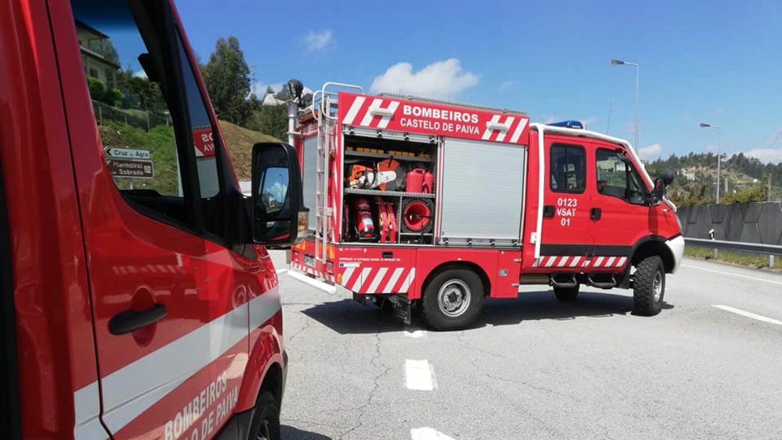 Incêndio em Castelo de Paiva sem frentes ativas e em fase de rescaldo