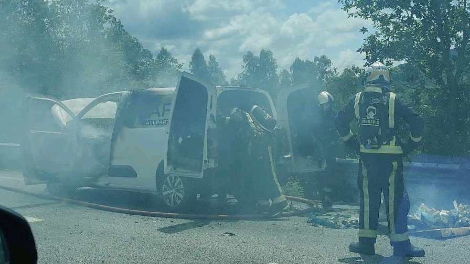Incêndio rodoviário condicionou trânsito na A4 sentido Porto-Amarante