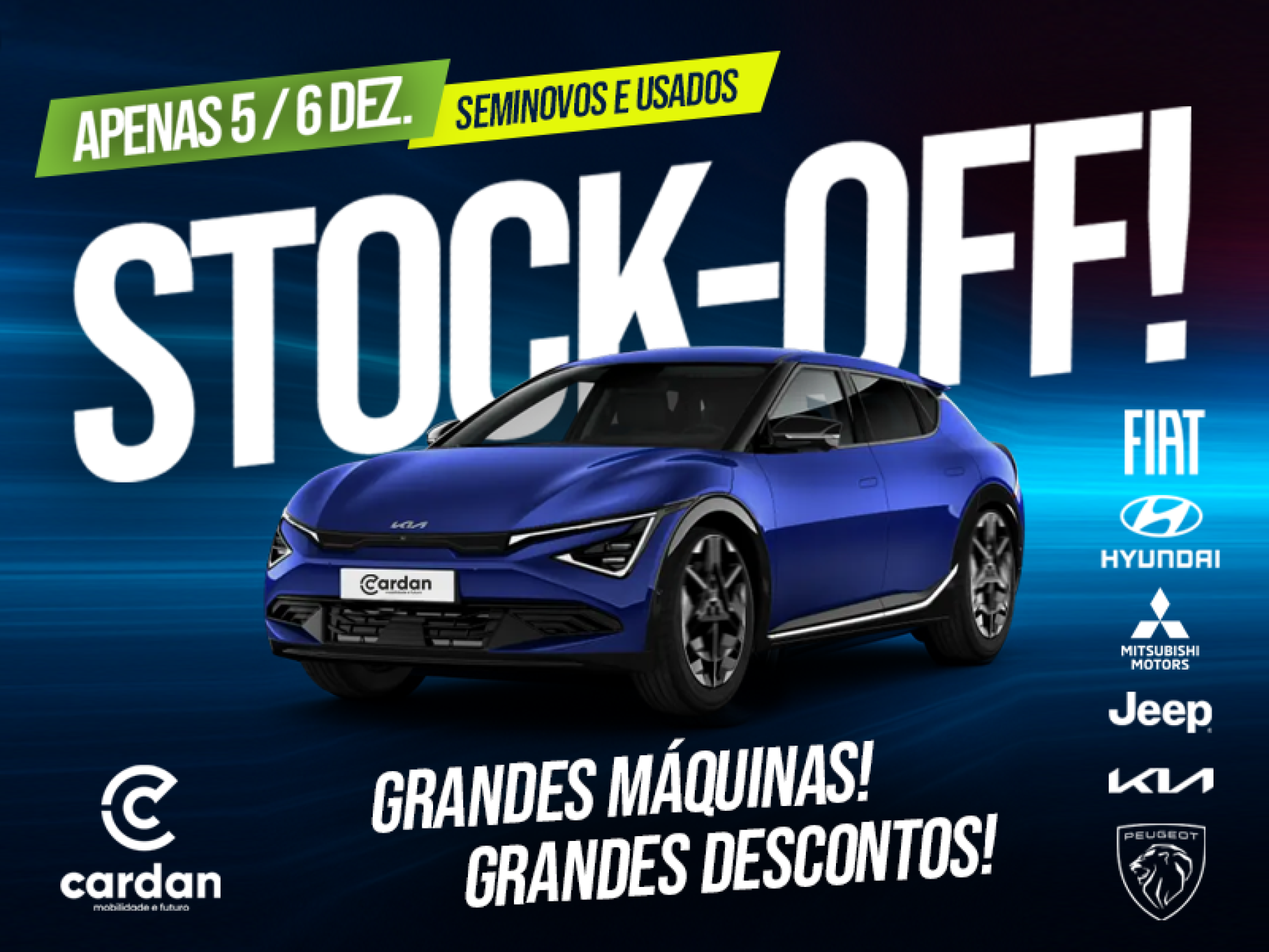 Grandes máquinas e grandes descontos no Stock-Off Cardan