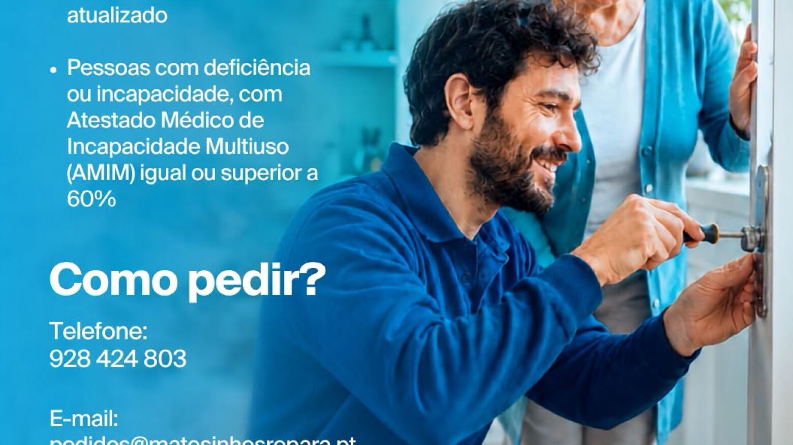 Matosinhos cria servi&ccedil;o gratuito de pequenas repara&ccedil;&otilde;es dom&eacute;sticas para idosos e pessoas com defici&ecirc;ncia