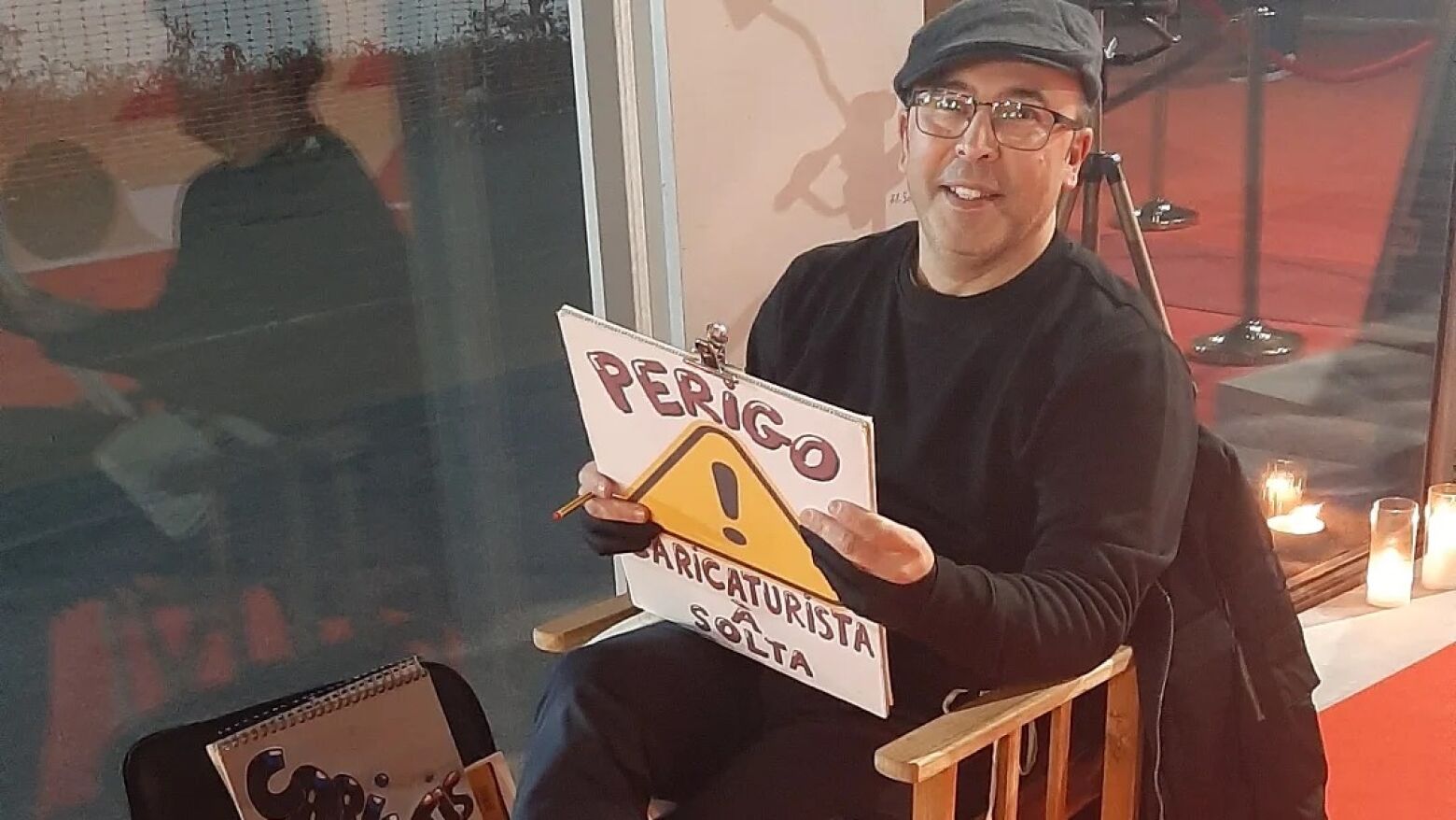 Advogado por profissão, caricaturista por paixão
