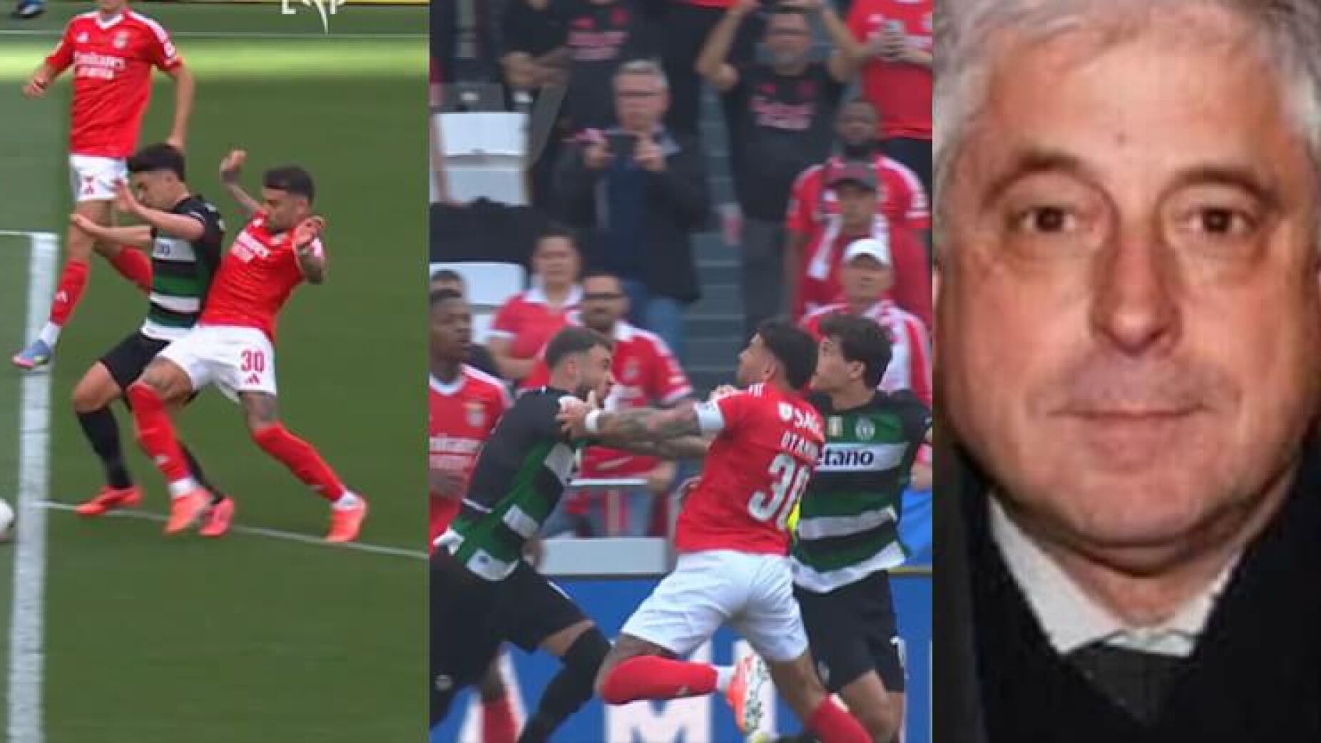 Expulsão perdoada ao Benfica? Penálti por marcar contra o Sporting?
